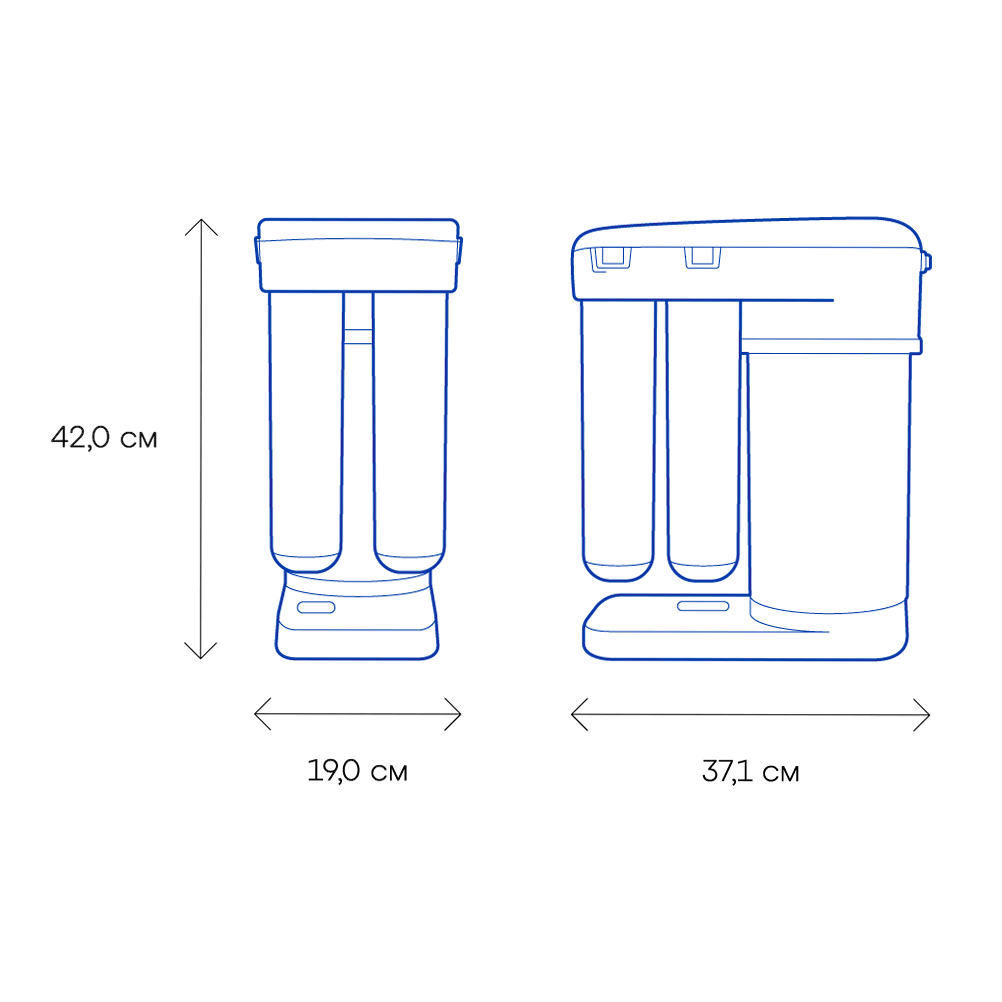 Габариты Аквафор DWM-101S Морион